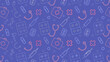 © bashanti - Seamless medical pattern with healthcare symbols on a blue background