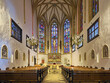 Graz, Austria. Choir and altar of Franciscan Church (parish church of the Assumption of Mary). The church was founded in the 13th century.