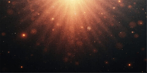 Wall Mural - Bright, abstract cosmic explosion of light with nebulae and a galaxy of stars