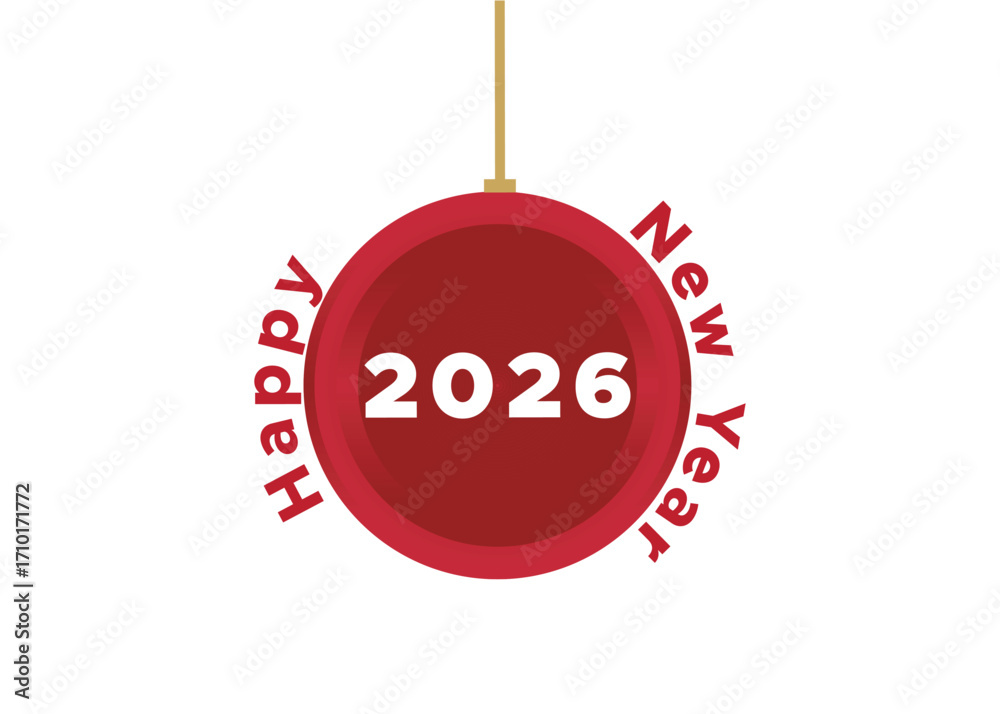 2026 celebration lettering art. logo type icon button design. new ...