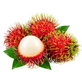 rambutan sweet delicious fruit isolated on transparent png By supamas 