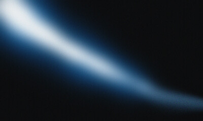 Wall Mural - A diagonal beam of white light shining against a dark blue and black gradient background with blur effect