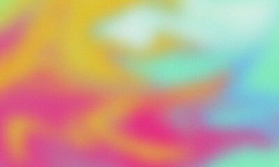 Wall Mural - Abstract background with soft gradients of pink yellow green and blue creating a vibrant and dreamy effect
