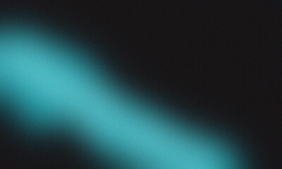 Wall Mural - Abstract teal light streak on dark background creates a soft and modern visual effect design element