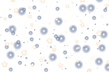 Wall Mural - Christmas Bokeh dust blurred overlay, glowing stars glitter particles shine new year effect, png image 