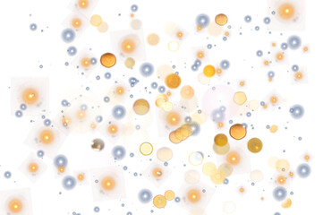 Wall Mural - Christmas Bokeh dust blurred overlay, glowing stars glitter particles shine new year effect, png image 
