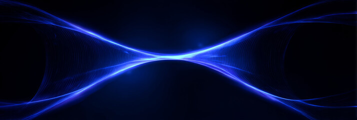 Wall Mural - Colorful Energy Burst with Flowing Light Trails