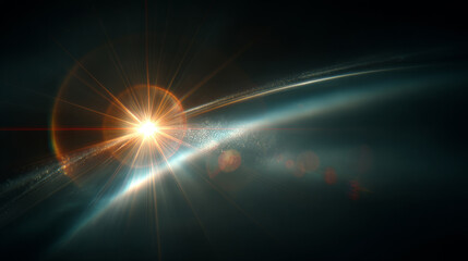 Wall Mural - Explosive Burst of Light in Outer Space
