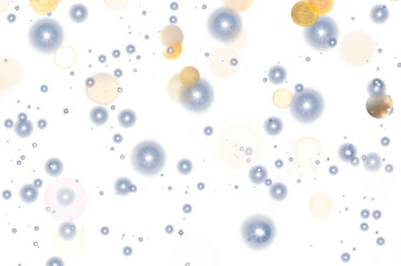Wall Mural - Christmas Bokeh dust blurred overlay, glowing stars glitter particles shine new year effect, png image 