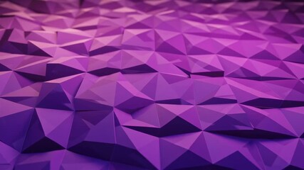 Abstract Violet Polygon Surface Reflective Geometric Design Texture Wallpaper