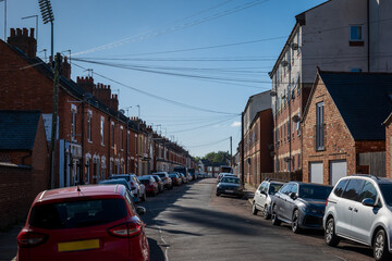 Naklejka na meble Residential estate street view in England UK