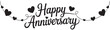 © md - Anniversary greeting with bold script and heart accents