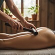© Sugar Love Love - Wood therapy massage treatment on a woman's leg and glutes