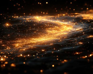 Wall Mural - A swirling, luminous nebula.  Cosmic lightscape