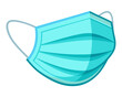 © mariom - surgical face mask icon vector,light blue surgical face mask vector