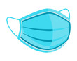 © mariom - surgical face mask icon vector,light blue surgical face mask vector