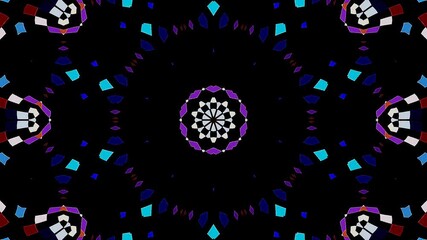 Wall Mural - Abstract background moving stripes and flashing with shining light dots. Animation with circles	