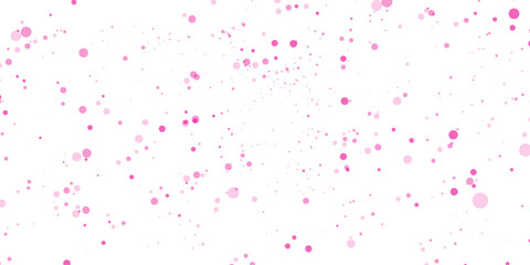 Wall Mural - Abstract watercolor paint splash pattern with pink confetti decoration