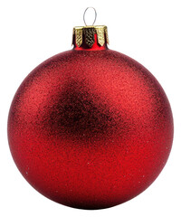 Wall Mural - PNG Sparkling red Christmas ornament