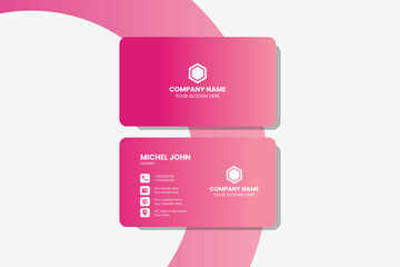 Modern and simple business card design template