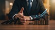 © Nadia - Business growth and financial stability protected from domino effect of failure, symbolizing risk management and investment success