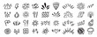 © Yanka - Comic effect icon set, manga doodle elements collection. Retro anime movement, exclamation and emphasis expressions. Doodle emotion of character in comic style
