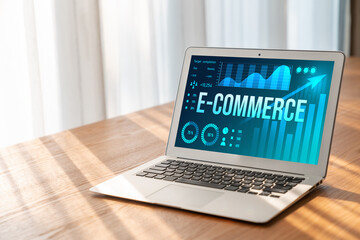 Wall Mural - E-commerce data software provide modish dashboard for sale analysis to the online retail business