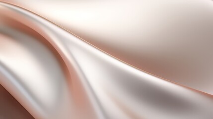Wall Mural - long, flowing piece of fabric with a subtle pattern. the fabric is a light pink color and he is made