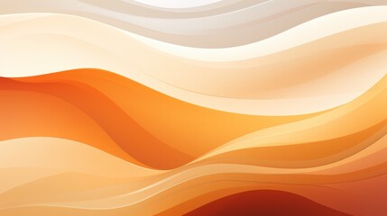 Wall Mural - wave of orange and white color. the color orange is dominant in the image. the wave is curved and ha