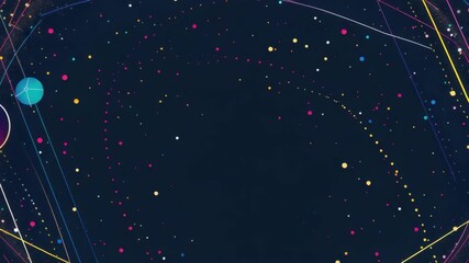 Wall Mural - A cosmic space scene with stars, nebulas and galaxies. A fantastical representation of the universe.
