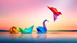 © freshidea - Evolving For Success and  a metaphor as Transform or changing to succeed concept and leadership in business through innovation and evolution of ability as a crumpled paper transforming.