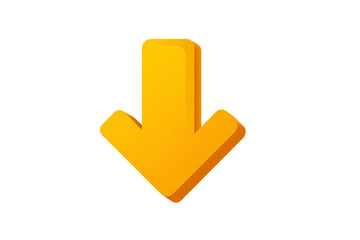 Wall Mural - A yellow arrow pointing down