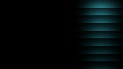 4k elegant blue gradient background with an abstract 3D geometric stripes. Seamlessly looped animation. Concept of technology and business presentation backdrop.