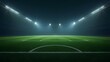© vionaang - Hyperrealistic Soccer Field at Night Under Stadium Lights