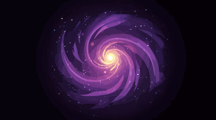 Wall Mural - Spiral galaxy in deep space