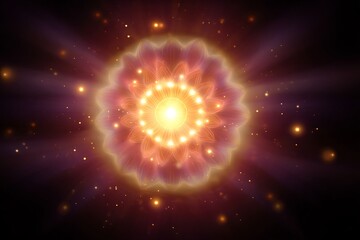 Wall Mural - Abstract background with flower