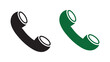 © MOST AKTER - Phone Call Icon, Communication Symbol, Telephone Receiver with Signal