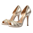 © Ripon - Bridal Heels Side Profile, Strappy Design Visible, Isolated