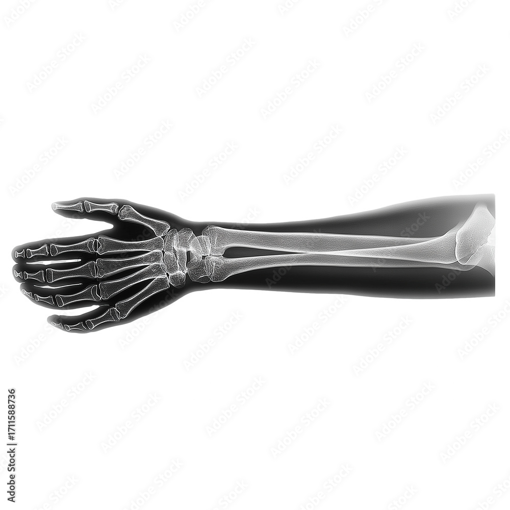 Forearm bone wrist bone hand bone radius ulna carpal bone metacarpal ...