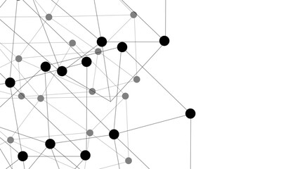 Abstract technology dot and line connection digital hi tech design concept background. Space for text. Vector illustration