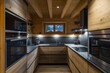 © Thomas - Modern wooden kitchen with bright interior home design family lifestyle