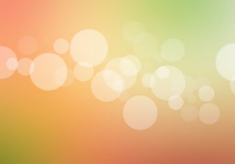 Wall Mural - a soft, dreamy background with a smooth gradient from peach to green and warm bokeh lights