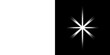 © imak - White glowing star effect, left transparent and right black background