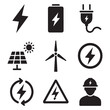 © Suma - Electricity and energy icon set vector
