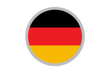 germany round flag vector design