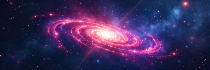 Wall Mural - A swirling nebula in deep space, representing the vast unknown possibilities and predetermined paths of the cosmos, a visual metaphor for fate and the future , universe, night sky