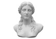 © Sean - Isolated antique female bust, smooth stone texture, P (14), classical antiquity, smooth sculpture
