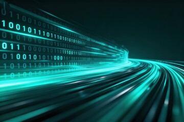Digital Technology Futuristic Speed Tunnel