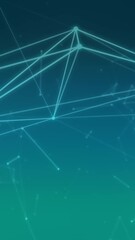 Wall Mural - Animation of blue network of connections over glowing blue background