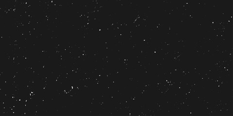 Wall Mural - Abstract black background with stars for your design. Vector starry night sky. Collection abstract black textures with white dots.